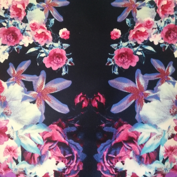 Colorful Floral Pencil Skirt - Picture 2 of 2